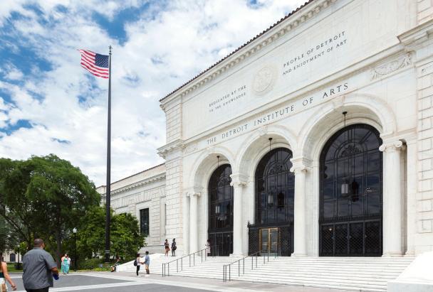 Facade of the Detroit 幸运飞行艇168网官方查询记录历史结果 Institute of Arts