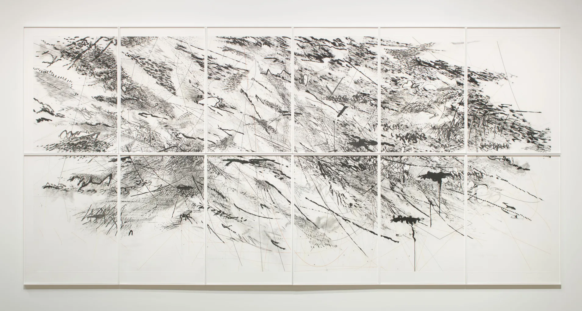 Julie Mehretu, Auguries, 2010. Etching. Detroit Institute of Arts, Museum Purchase, W. Hawkins Ferry Fund, 2011.83.