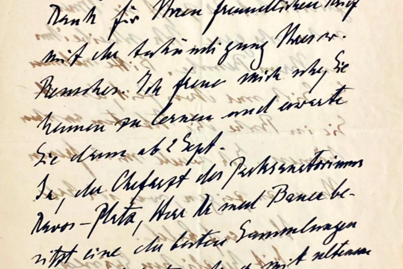 Ernst Ludwig Kirchner wrote this letter in German to William Valentiner, who directed the DIA from 1924 to 1945. It is part of the Valentiner correspondence records the DIA received in March from the North Carolina State Archive.