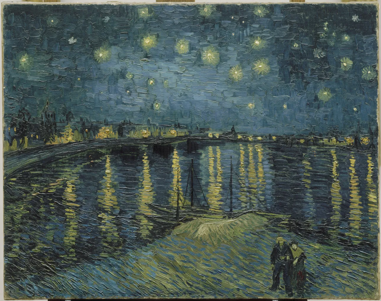 Vincent van Gogh (Dutch, 1853–1890). Starry Night, 1888. Oil on canvas; 28 3/4 x 36 1/4 in. (73 x 92 cm). Musée d'Orsay, Paris, gift of M. and Mme Robert Khan-Sriber, in memory of M. and Mme Fernand Moch, 1975, RF 1975-19.